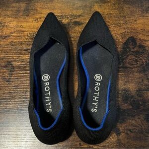 Rothy’s Point Flats in Black (size, 9.5)